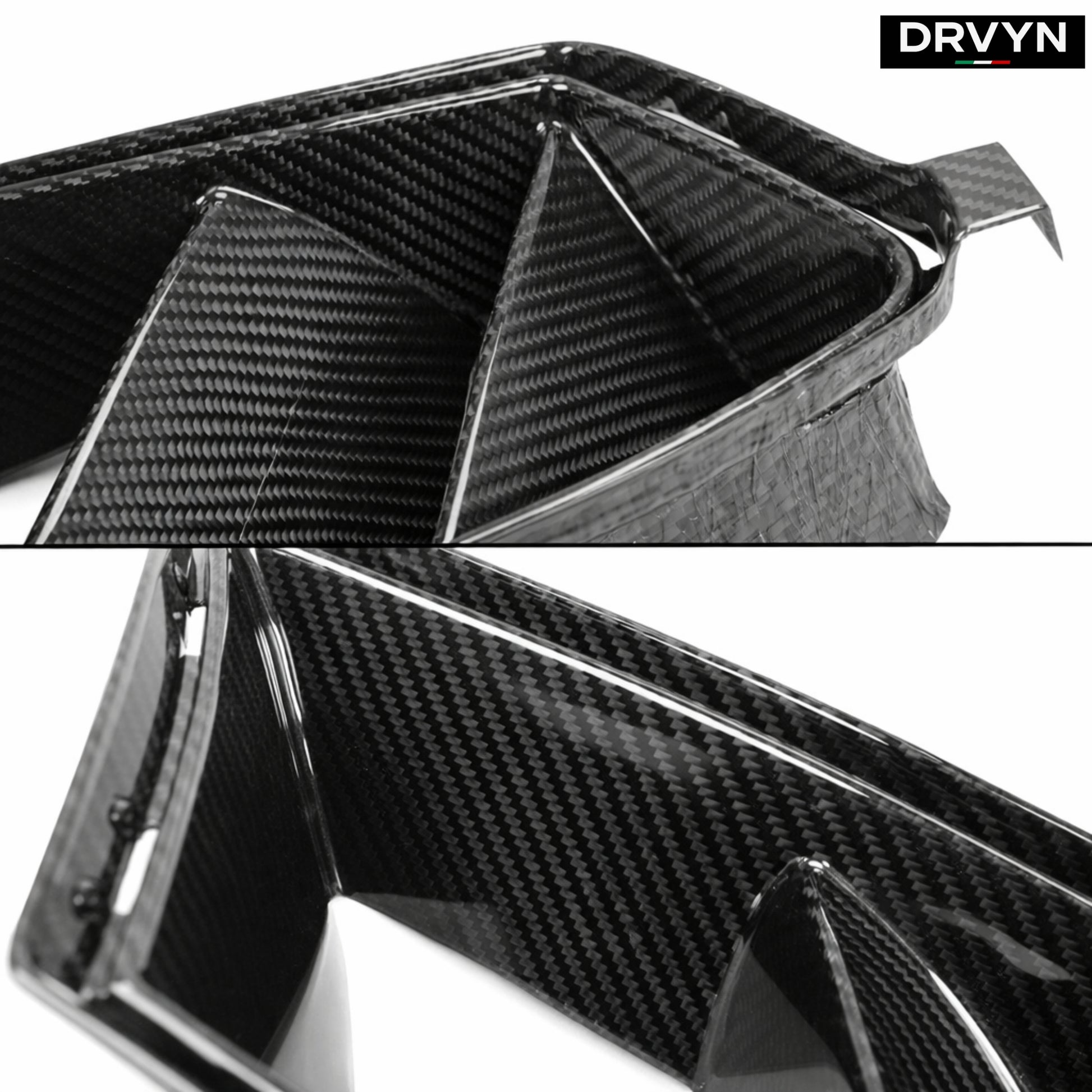 DRVYN 21-26 BMW G80 G82 M3 M4 DRY CARBON FIBER V2 BUMPER AIR DUCT VENT REPLACEMENT - photo 2 - Drvyn