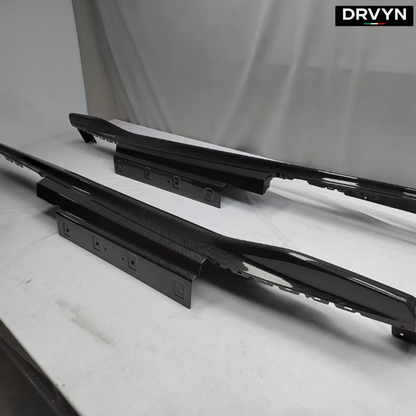 DRVYN OEM Style Dry Carbon Fiber Side Skirt Body Kit Small Package Edge - photo 2 - Drvyn