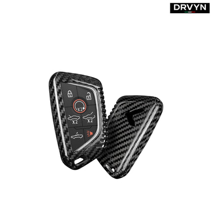 REAL CARBON FIBER KEY FOB CASE COVER FOR 2020-26 CORVETTE C8 Z51 1LT 2LT 3LT Z06 for Nissan Infiniti - Drvyn