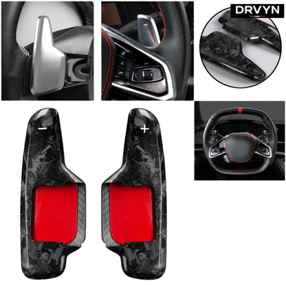 20-26 Corvette C8 Forged Carbon Fiber Steering Wheel Paddle Shift Extension - photo 3 - Drvyn