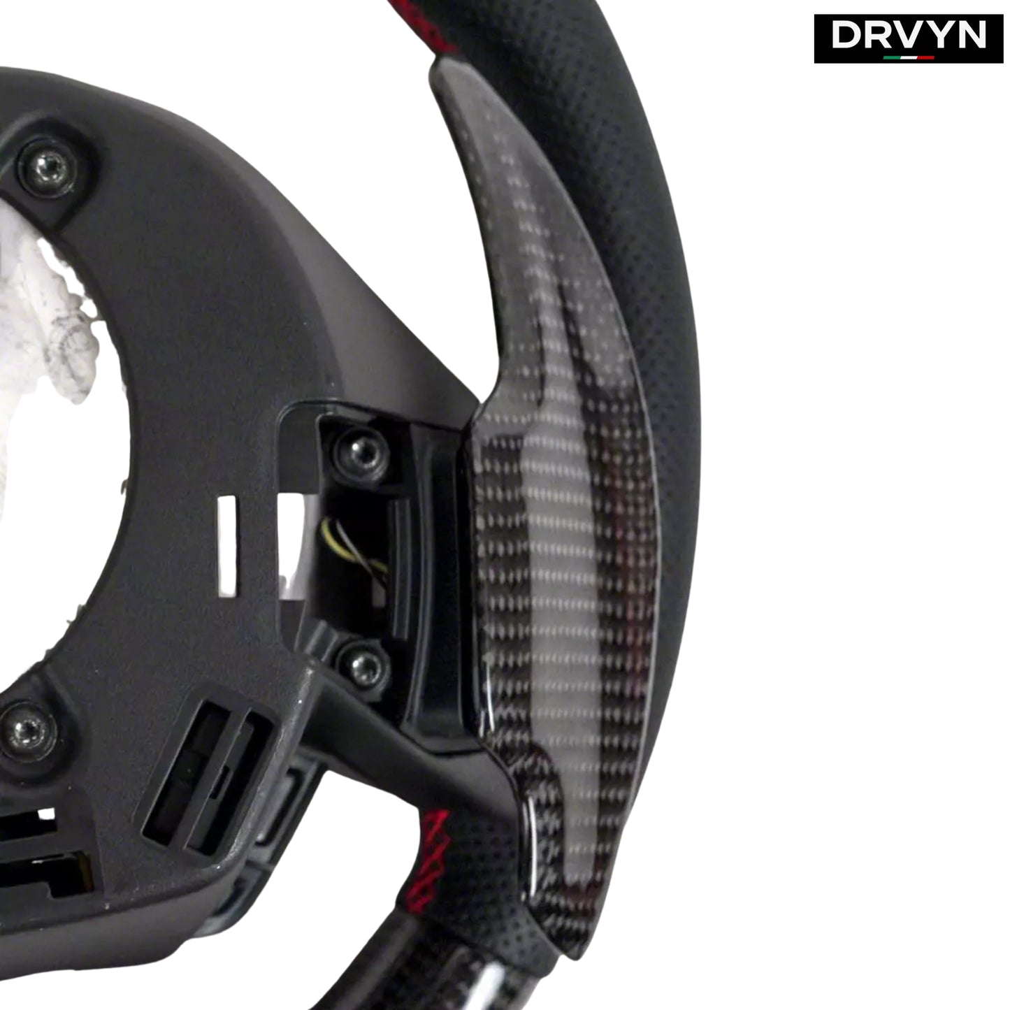 2020-26 Corvette C8 Dry Carbon Fiber Steering Wheel Paddle Shifter Extension - photo 2 - Drvyn