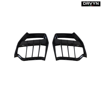 2020-2025 Corvette C8 Z51 E-Ray AC Style Gloss Black Rear Shark Fin Diffuser for Nissan Infiniti - Drvyn
