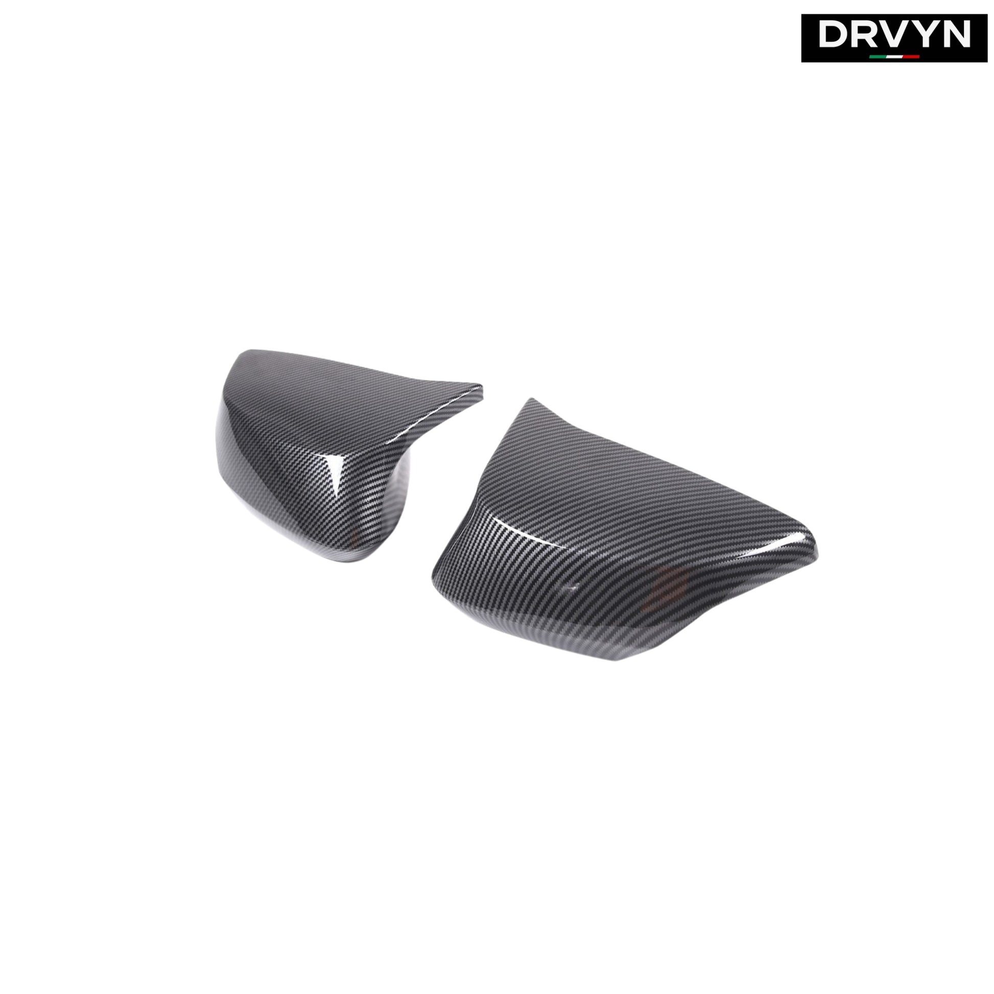 2020-26 CORVETTE C8 M STYLE REAL CARBON FIBER SIDE MIRROR COVER CAPS OVERLAY - photo 2 - Drvyn