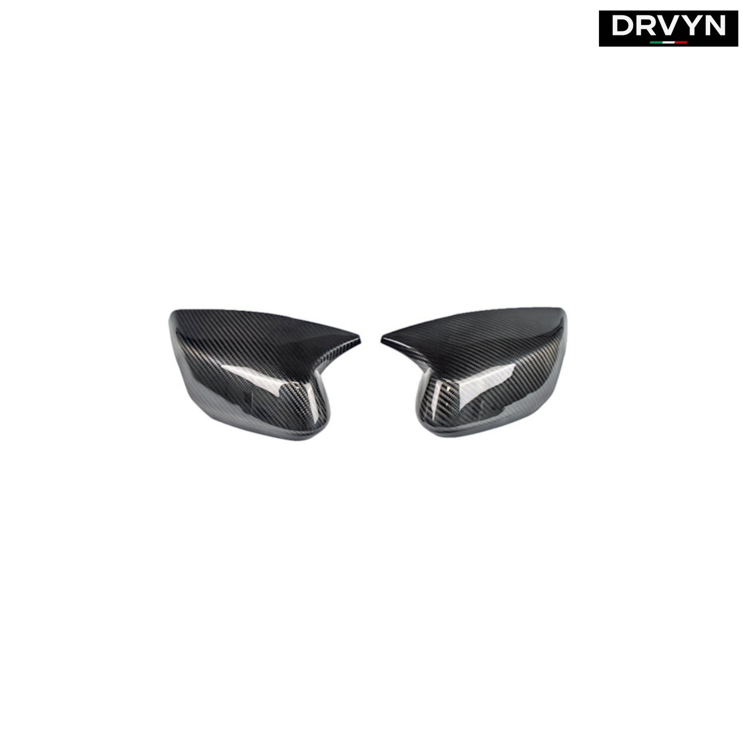 2020-26 CORVETTE C8 M STYLE REAL CARBON FIBER SIDE MIRROR COVER CAPS OVERLAY for Nissan Infiniti - Drvyn