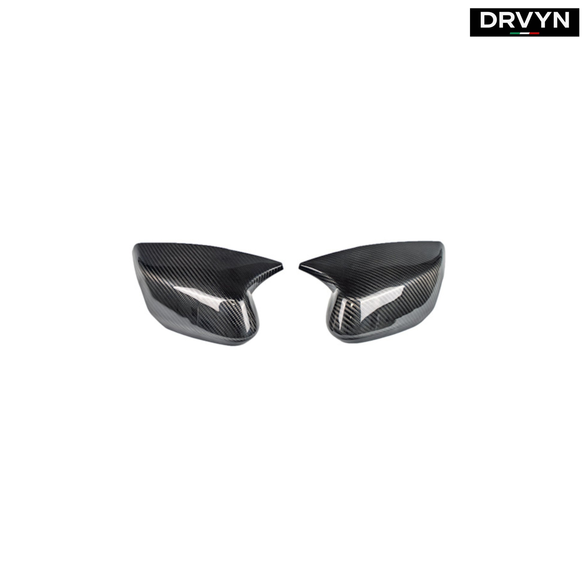 2020-26 CORVETTE C8 M STYLE REAL CARBON FIBER SIDE MIRROR COVER CAPS OVERLAY for Nissan Infiniti - Drvyn