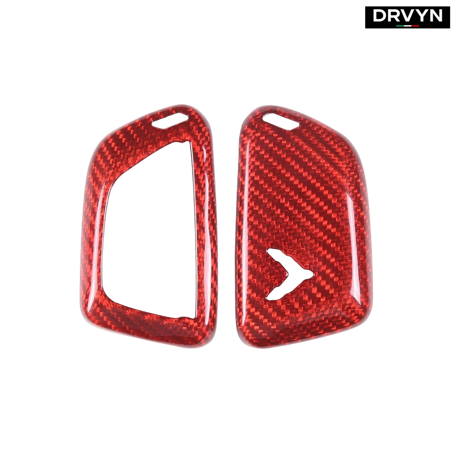 REAL RED CARBON FIBER KEY FOB CASE COVER FOR 2020-24 CORVETTE C8 Z51 1LT 2LT Z06 - photo 3 - Drvyn