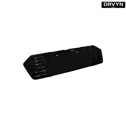 2020-26 Corvette C8 Z51 Z06 Matt Black Rear License Plate Frame Holder Panel for Nissan Infiniti - Drvyn