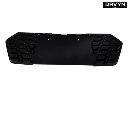 2020-26 Corvette C8 Z51 Z06 Matt Black Rear License Plate Frame Holder Panel - photo 2 - Drvyn