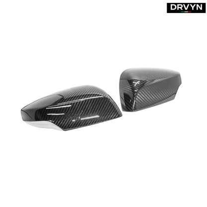 2020-2024 CORVETTE C8 FULL DRY CARBON FIBER SIDE MIRROR COVER OVERLAYS PAIR - photo 2 - Drvyn