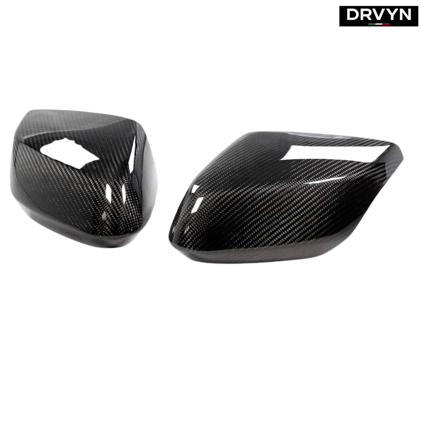 2020-2024 CORVETTE C8 FULL DRY CARBON FIBER SIDE MIRROR COVER OVERLAYS PAIR for Nissan Infiniti - Drvyn