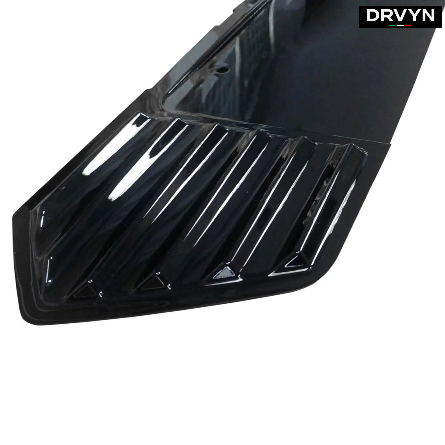 2020-2025 CORVETTE C8 GLOSS BLACK REAR LICENSE PLATE PANEL TRIM COVER FILLER - photo 2 - Drvyn