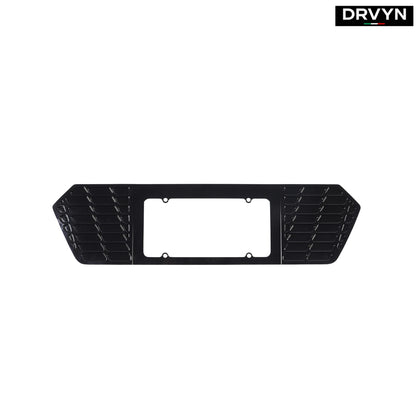 20-26 Corvette C8 Z51 Z06 Gloss Black Rear License Plate Frame Holder Panel for Nissan Infiniti - Drvyn