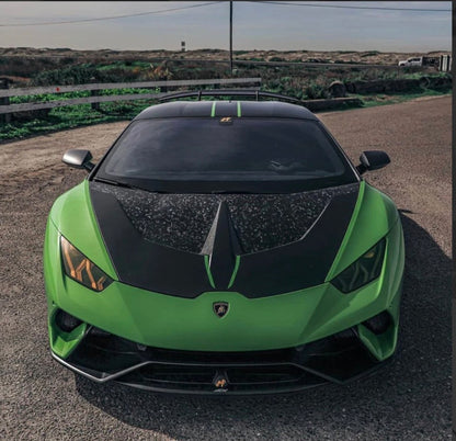 2016–2019 Lamborghini Huracán LP580 / LP610 – Full Carbon Fiber V-Style Vented Cooling Hood - photo 4 - Drvyn