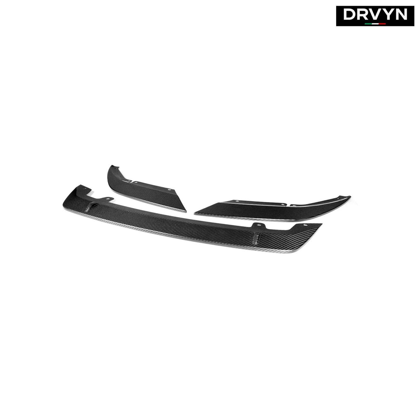 2021-23 BMW F90 M5 LCI ST Style Real Carbon Fiber Front Bumper Lip Splitter - photo 2 - Drvyn