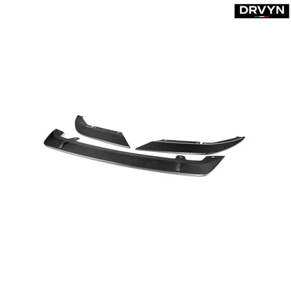 2021-23 BMW F90 M5 LCI ST Style Real Carbon Fiber Front Bumper Lip Splitter - photo 2 - Drvyn