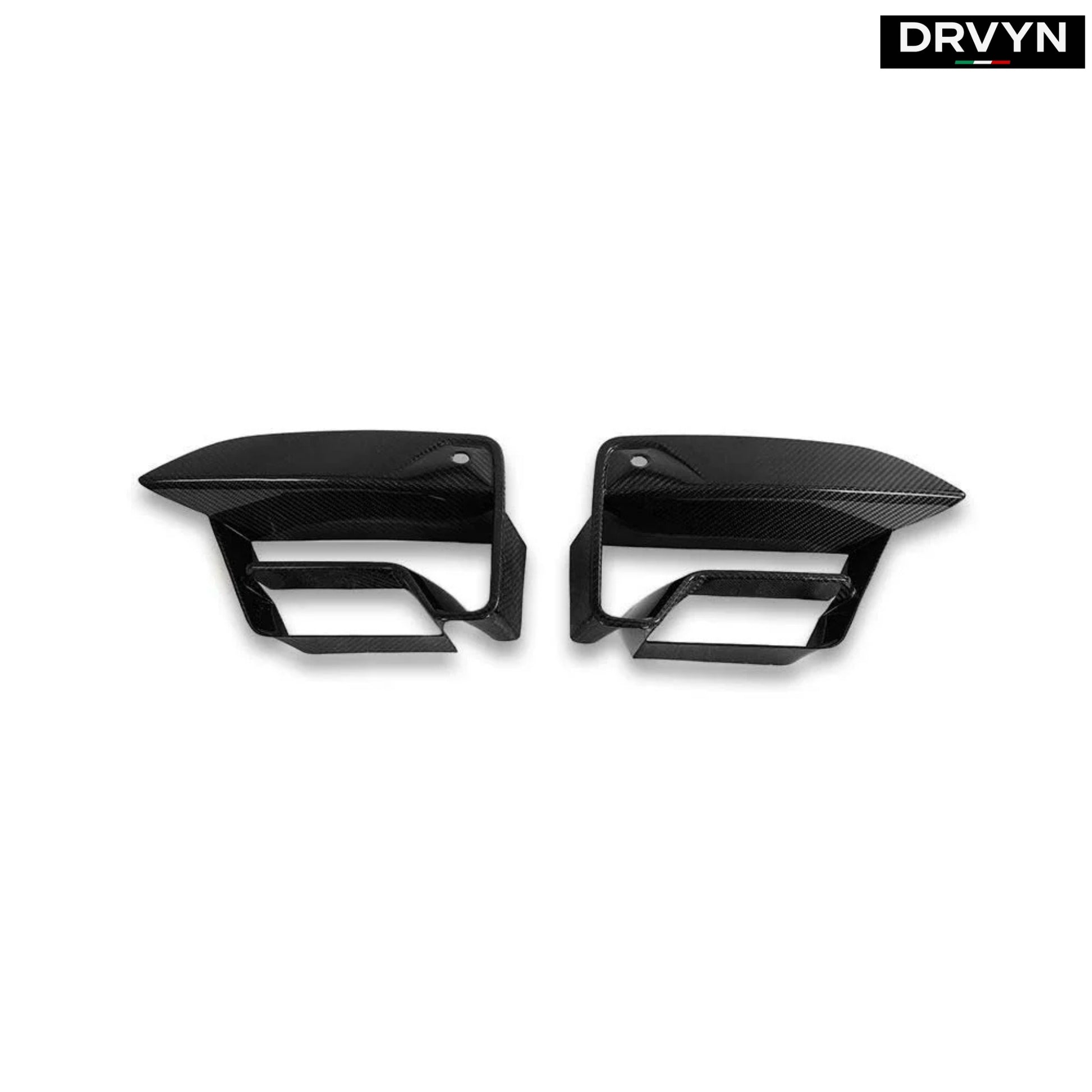 21-23 BMW F90 M5 LCI DRY CARBON FIBER FRONT BUMPER AIR DUCT INLET VENT TRIM for Nissan Infiniti - Drvyn