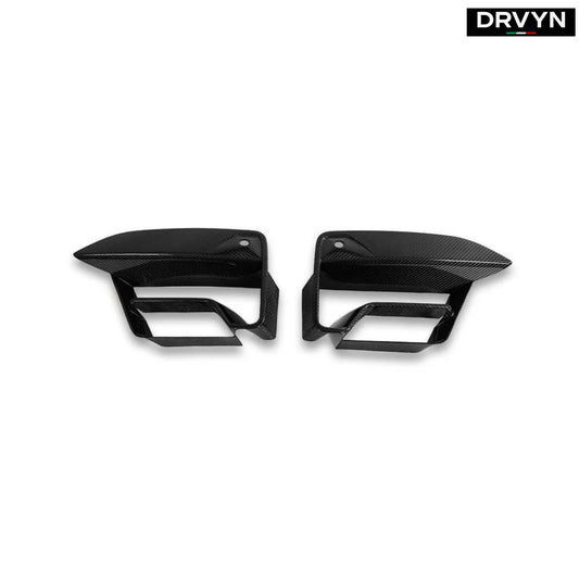 21-23 BMW F90 M5 LCI DRY CARBON FIBER FRONT BUMPER AIR DUCT INLET VENT TRIM for Nissan Infiniti - Drvyn