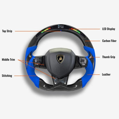 Lamborghini Aventador Custom Steering Wheel - photo 6 - Drvyn