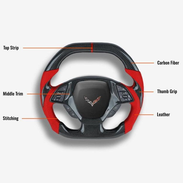 Corvette C7 Custom Steering Wheel - photo 3 - Drvyn