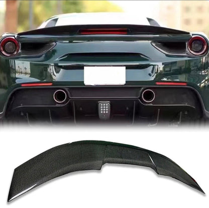 Ferrari 488 GTB / Spider Real Carbon Fiber Rear Trunk Spoiler Wing (2016–2019) for Nissan Infiniti - Drvyn
