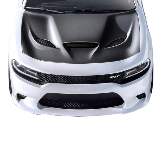 Dodge Charger – Full Carbon Fiber V2 Vented SRT Style Hood (2015–2023) for Nissan Infiniti - Drvyn