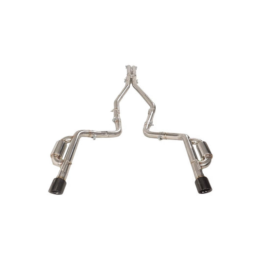 DRVYN Full Straight Pipe Exhaust with Resonators for Dodge Challenger Hellcat 6.2L Supercharged for Nissan Infiniti - Drvyn