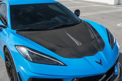 2020–2024 Corvette C8 – Full Carbon Fiber V2 Vented Hood - photo 2 - Drvyn