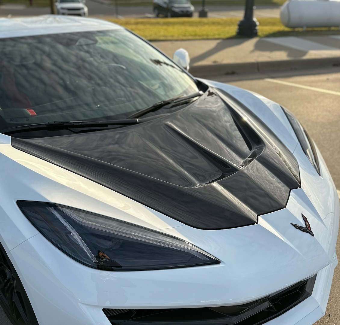 2020–2024 Corvette C8 – Full Carbon Fiber V2 Vented Hood - photo 4 - Drvyn