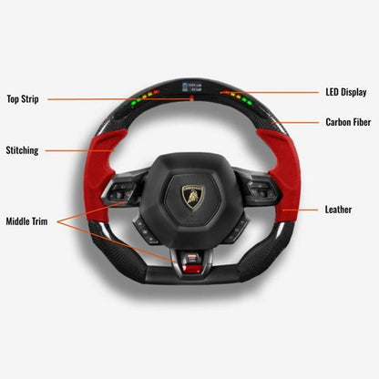 Lamborghini Huracan Custom Steering Wheel - photo 6 - Drvyn