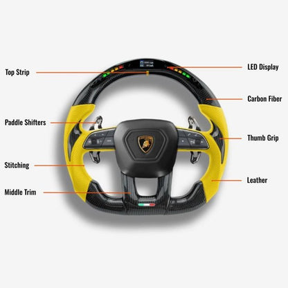 Lamborghini URUS Custom Steering Wheel 2018 - photo 2 - Drvyn