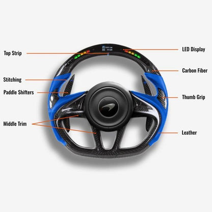 McLaren 720S Custom Steering Wheel - Handcrafted Performance | DRVYN - photo 4 - Drvyn