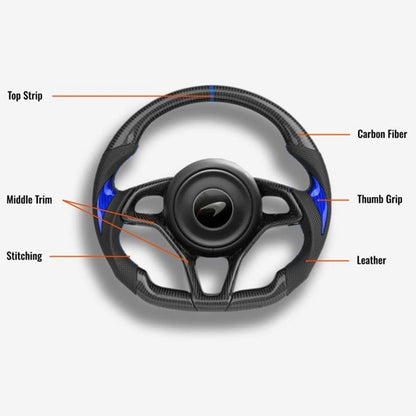 McLaren GT Custom Steering Wheel - Carbon Fiber Performance Upgrade | DRVYN - photo 2 - Drvyn