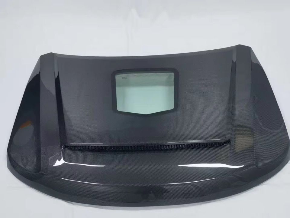 DRVYN Jeep Grand Cherokee Trackhawk Full Carbon Fiber Demon Style Hood w/ Engine Viewing Window