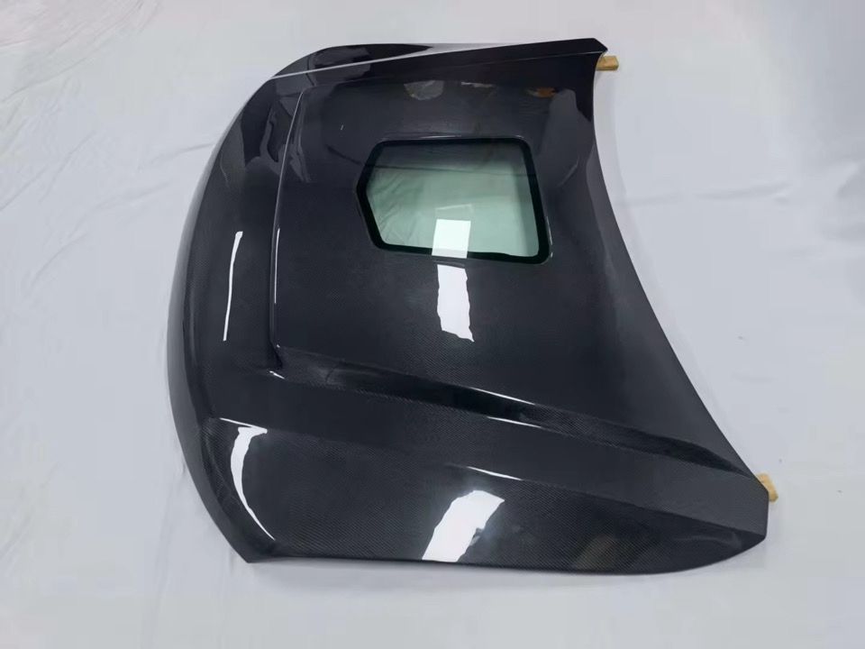 DRVYN Jeep Grand Cherokee Trackhawk Full Carbon Fiber Demon Style Hood w/ Engine Viewing Window