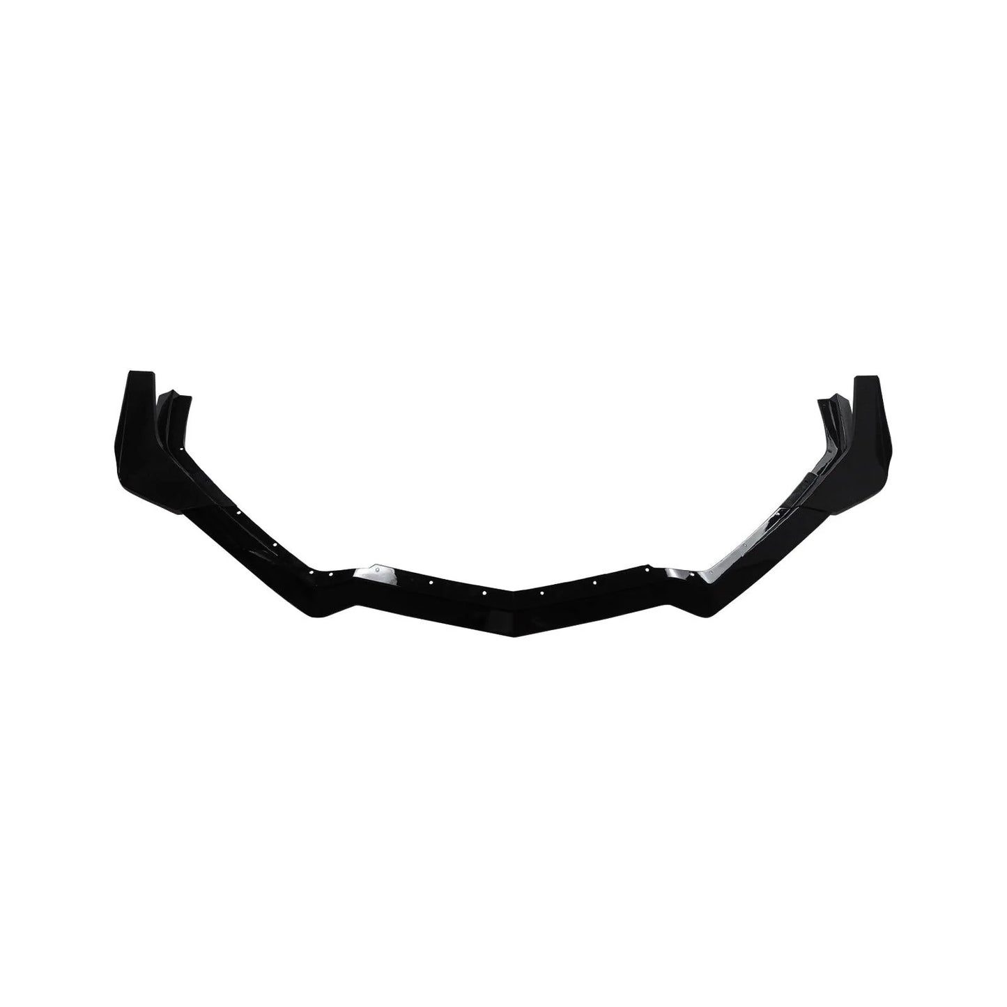 DRVYN 20-25 Corvette C8 Z51 Z07 Canard Style Gloss Black Front Bumper Lip Splitter - photo 4 - Drvyn